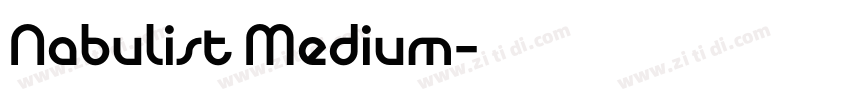 Nabulist Medium字体转换